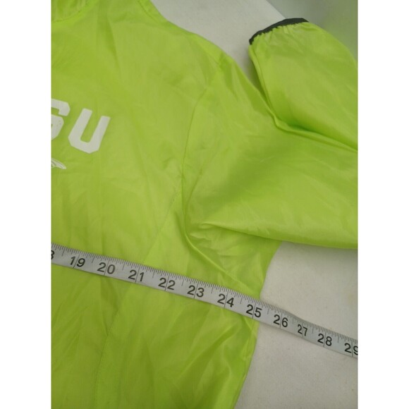 LSU Medicine Raincoat Jacket Hooded Neon Green XL - Picture 8 of 13